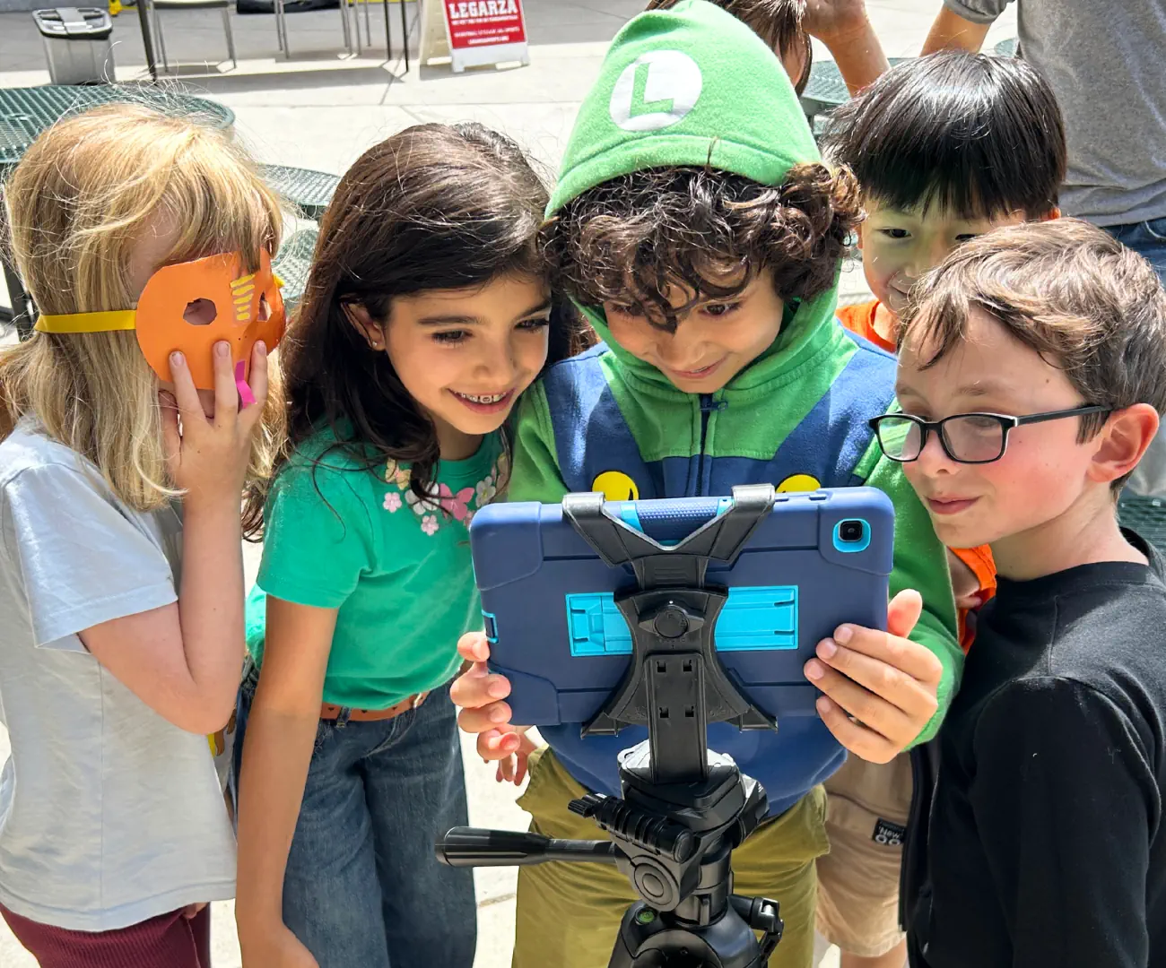 Kids filming